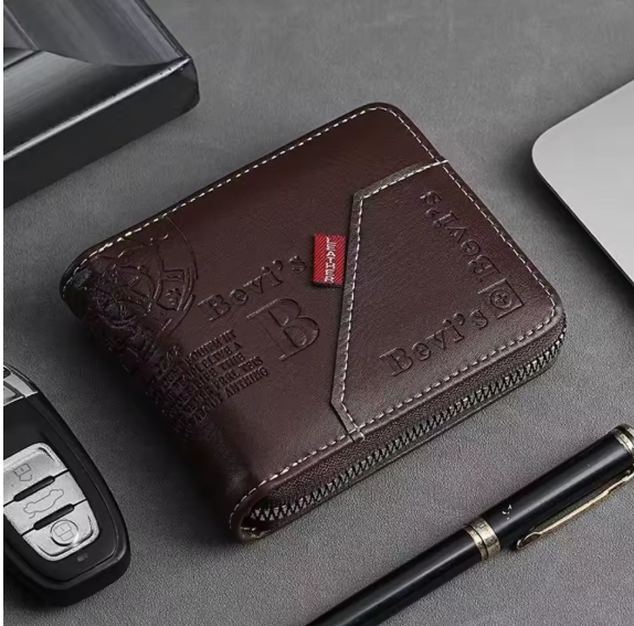 Portefeuille Homme Vintage Premium – Élégance, Sécurité & Organisation (Cote)